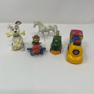 Vintage Disney Toy Lot 5 McDonald's‎ 101 Dalmatians TaleSpin Train Donald Duck